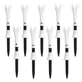 Daiya GOLF TE-6014 Tomahawk Tea BW Long 9 Piece Increased Distance Heavy Duty Break-Resistant Easy to Find Golf Regulations Compliant Made in Japan Tee Total Length 1.7 inches (42 mm) Black