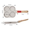Bobikuke Fried Egg Pan with Removable Handle, Pancake Pan Induction