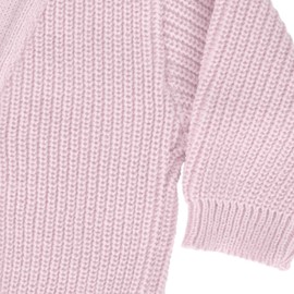 Baby Cardigan, Premature Baby Cardigan, Winter Knitted Cardigan for Baby Boys & Girls, Ribbed Knit, Baby Knitwear, Made in Portugal, Pink, 0-3 Months