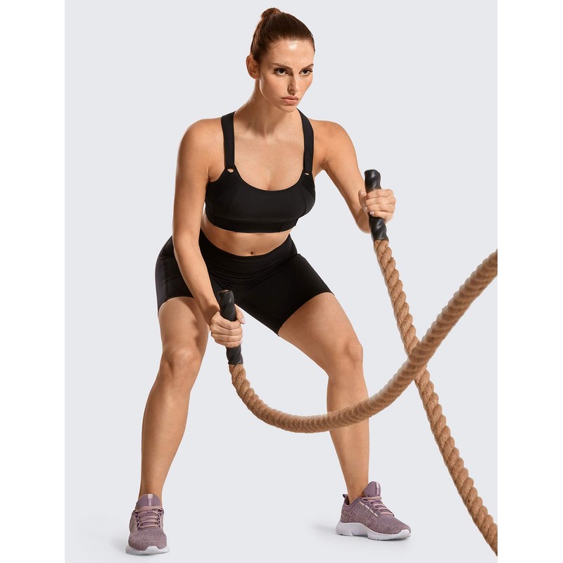 SYROKAN Sujetador Deportivo de Entrenamiento Ajustable en la Parte Delantera