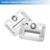 sourcing map 150Pcs 40mmx30mmx0.4mm Wall Panel Buckle, Stainless Steel Integrated