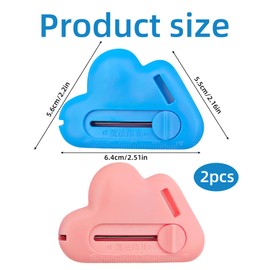 2pcs Magnetic Seam Guide for Sewing Machine, Magnetic Seam Guide, Seam Ripper, with Built-in Ripper, Tail Hole and Card Slot Design Parcel Opener, Sewing Machine Accessories(Blue, Pink)