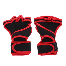 Totority 1 Pair Fingerless Weight Lifting Gloves with Wrist Support for Men Women Slip Grip for Gym Accessories for Weightlifting Dumbbells and Pull Ups