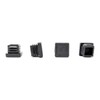 20x20mm Plastic End Caps, Square Tube Inserts (Pack of 4,