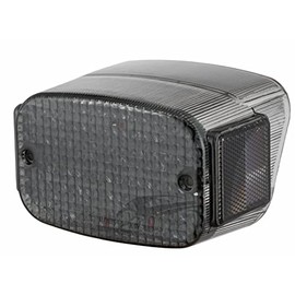 Fit Kawasaki 1996-2005 Vulcan 800 Classic; 1987-1995 Vulcan 88 ; Motorcycle LED Rear Lamp Brake Tail Light +Integrated Turn Signal Function (Smoke)