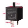 Gebildet 2 pieces 12V 3 Pin Electronic LED Flasher Relay