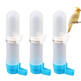 Ninnyi 3 Pcs Bird Water Feeder, 120ml Automatic Budgie Water Dispenser for Cages Accessories