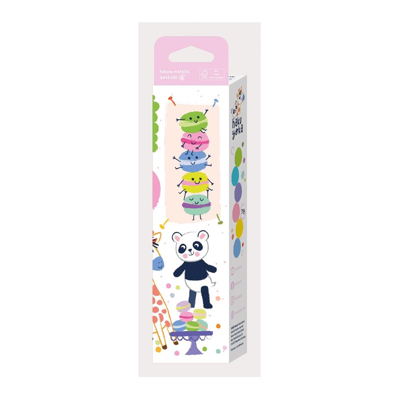Haku Yoka 6303098 Wax Crayons Set, Macaroon, 6 Wax Crayons