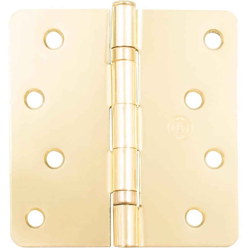 Stone Harbor Hardware 4" Ball-Bearing Door Hinges, 1/4" Radius Corner,