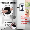 4 Pack Rubber Door Stopper Self Adhesive,No Magnetic Door Stop,Wall