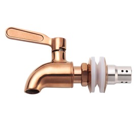 LYTY Beverage Dispenser Replacement Spigot Stainless Steel Polished Finished, Drink Dispenser Wine Barrel Spigot/Faucet/Tap with Anti-Clogging Cap