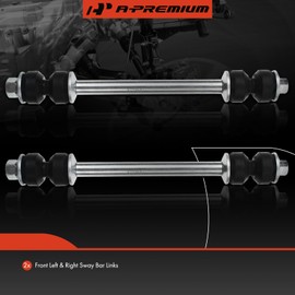 A-Premium - 2 eslabones de barra estabilizadora delanteros compatibles con Ford Explorer (Sport Trac) 98-10, Ranger, Dodge Ram 1500, Ram 2500, Ram 3500, Mazda B2500, B3000, B4000, Mercury Mountaineer