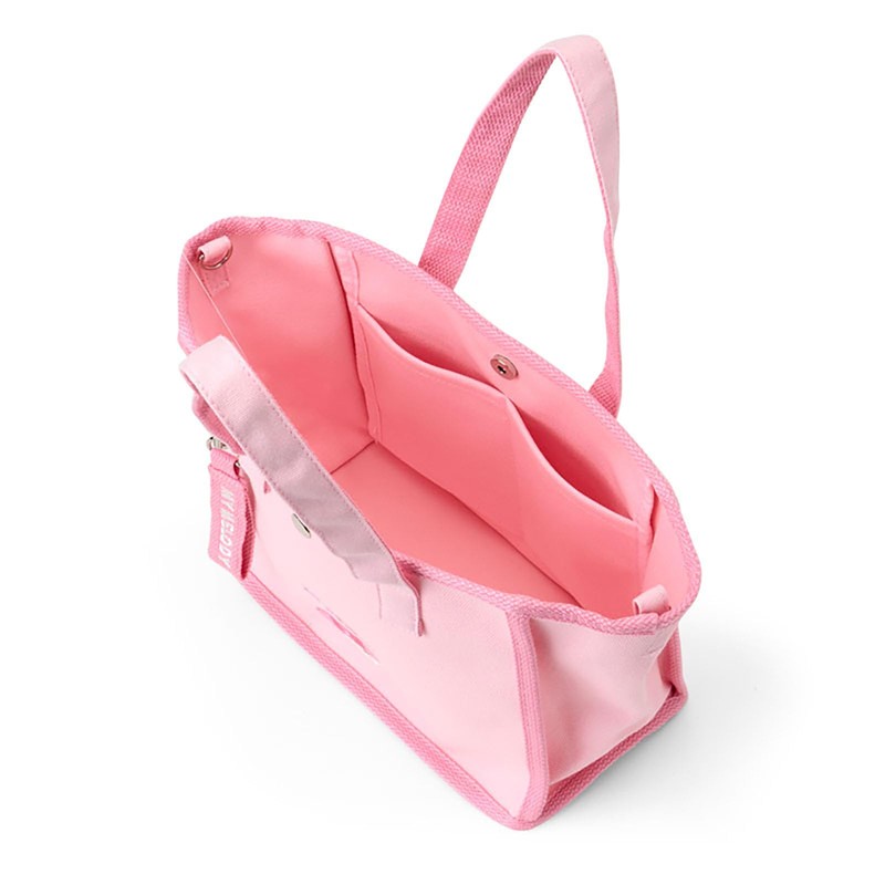 Sanrio 615161 My Melody 2-Way Mini Tote Bag, Cotton, Polyester,