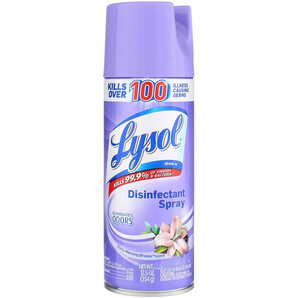 Lysol Disinfectant Spray, Early Morning Breeze, 12.5 Ounce (Pack of