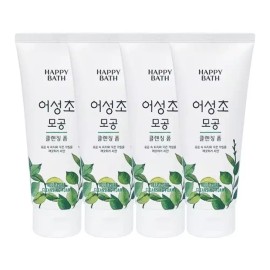 Happybath 해피바스 어성초 모공 클렌징폼 200g x4 Happy Bath Eoseongcho Pore Cleansing Foam 200g x4