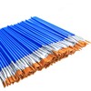 100 Pieces Small Flat Paint Brushes Art Paintbrushes Flat Top
