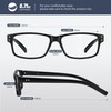 resjok 3Pairs Reading Glasses Men - Blue Light Blocking Square