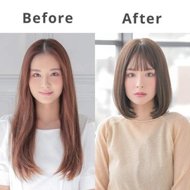 Aquadoll wg324NBR Bob Cut Wig, Full Wig, Black Hair, Blonde, Pudding, One Size Fits Most, Natural Brown