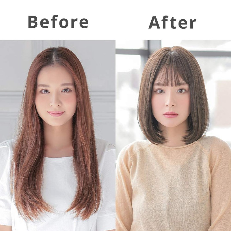 Aquadoll wg324NBR Bob Cut Wig, Full Wig, Black Hair, Blonde,