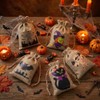 60 Bolsas de Regalo de Arpillera para Halloween con Cordón