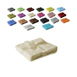 EXKLUSIV HEIMTEXTIL Flannel Set of 4 30 x 30 cm Natural White