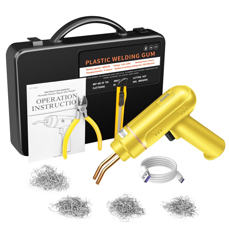200W Cordless USB Rechargeable Plastic Welder,Plastic Welding Kit with 400PCS