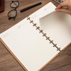 MOSA BEAR Discbound Notebook, Leather Cover Discbound Planner, 180 Pages