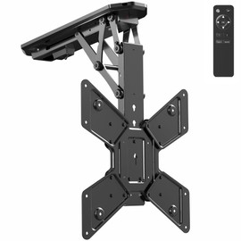VIVO Electric Ceiling TV Mount for 23 to 55 inch Screens, Flip Down Motorized Pitched Roof VESA Mount, MOUNT-E-FD55