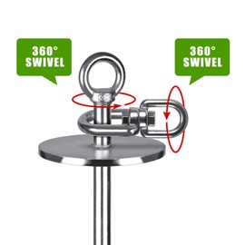 SELEWARE Heavy-Duty Dog Tie Out Stake – 17" Rust-Proof Swivel Anchor for Large Dogs (Up to 220 lbs) | No-Tangle, Easy Install with Torsion Bar, Secure for Yard, Camping & Beach