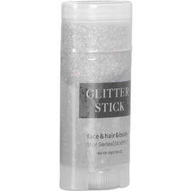 Generic Body Glitter Stick Gel Brillante Resistente Al Agua de Larga Duración para Fiesta de Maquillaje - Safe Organics Silver 1 X 0.5 Oz