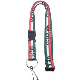 Unbranded Mexico Flag Clip On Keychain Lanyard