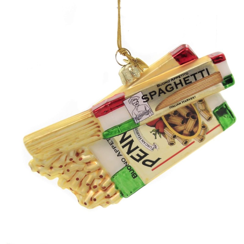 Noble Gems™ Glass Pasta Boxes Ornament, Christmas