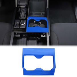 Aunginsy Front Seat Central Armrest Cup Holder Cup Frame Trim Cover Compatible with Toyota Tundra/Sequoia 2022-2025 Car Center Console Armrest Box Cupholder Panel Decorative Sticker ABS Accessories