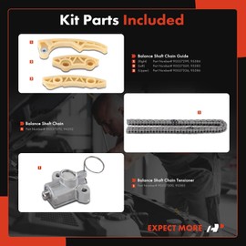 A-Premium Kit de cadena de distribución del motor con tensor y guía [fit DOHC, 4Cyl 2.0 2.2 2.4L] Compatible con Chevy & Pontiac & Saab & Saturn & Buick Vehículos, fit HHR, Zafira, G5, Sunfire, 9-5, Sky, LS & More