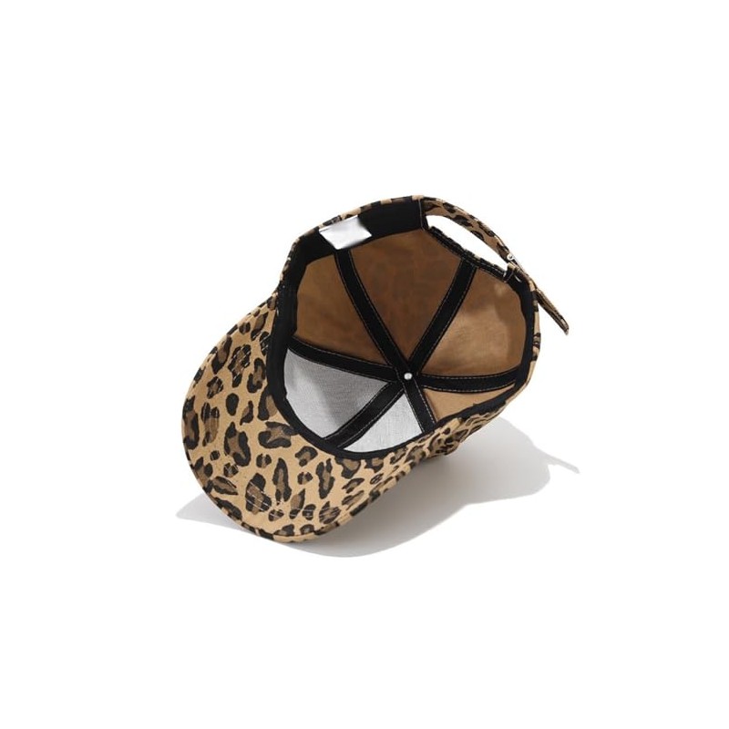 GSHLLO Adjustable Leopard Baseball Cap Retro Sports Ball Hat Low