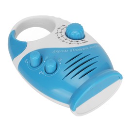 AM FM Portable Radio, Hook Type Radio, Built in Speaker, Design Shower Radio, AM 530 1710KHZ, FM 88 108MHz, for Shower Outdoor Home