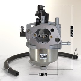 1PZ UK4-14H Carburetor Kit Replacement for Mountfield RS100 Engine HP164 HP414 SP164 SP414 Lawnmower Engine Parts with 2pcs Mounting Gasket and 1pcs Fuel Filter