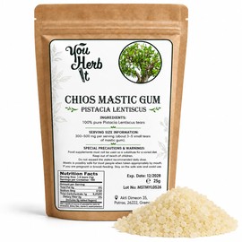 YouHerbIt Greek Chios Mastic Gum Masticha Resins Small Tears - Pistacia Lentiscus L. (150g)