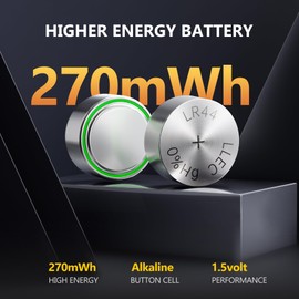 HIVEVOLT AG13 LR44 Batteries 24 Count, L1154F A76 357 303 SR44 Premium Alkaline Battery 1.5V Button Coin Cell
