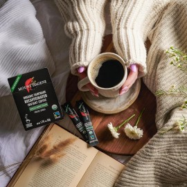 Mount Hagen 25 Count Single Serve Instant Decaf Coffee Packets - 1 Pack | Decaffeinated Orga