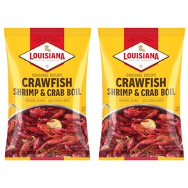 Louisiana Fish Fry Products Crawfish, Shrimp & Crab Boil Seasoning - Spicy & Delicious Seafood Powder Complete Seasoning - Low Salt Cajun Seasoning (4.5 Pound (Pack of 2))