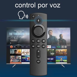 OSALOLO Control Remoto de Repuesto Compatible con Fstick 4k Lite Cube TV, con Control de Voz, con Funda Protectora de Silicona Negra