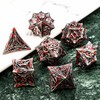 KANUBOZI Metal DND Dice Set 7PCS Tree Root Polyhedral Dice