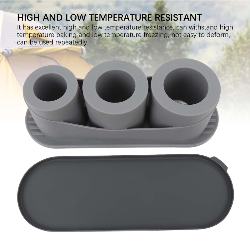 Hollow Cylinder Ice Cube Tray Quick Release Silicone High Low