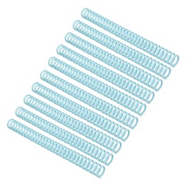 10Pcs Plastic Binding Spines, 19mm / 0.75in Diameter A4 Paper Binding Combs 150 Pages 30 Holes Spiral Binding Coils for Document Notebook File Making (Light Green)