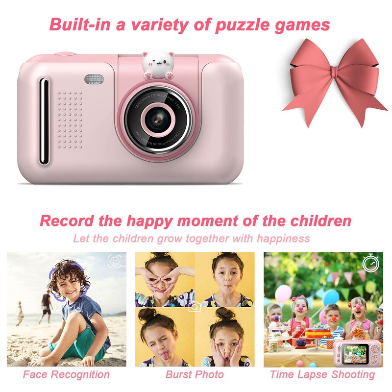 2.4in Kids HD Camera 40MP Photo 1080P Video 180Degrees Flip