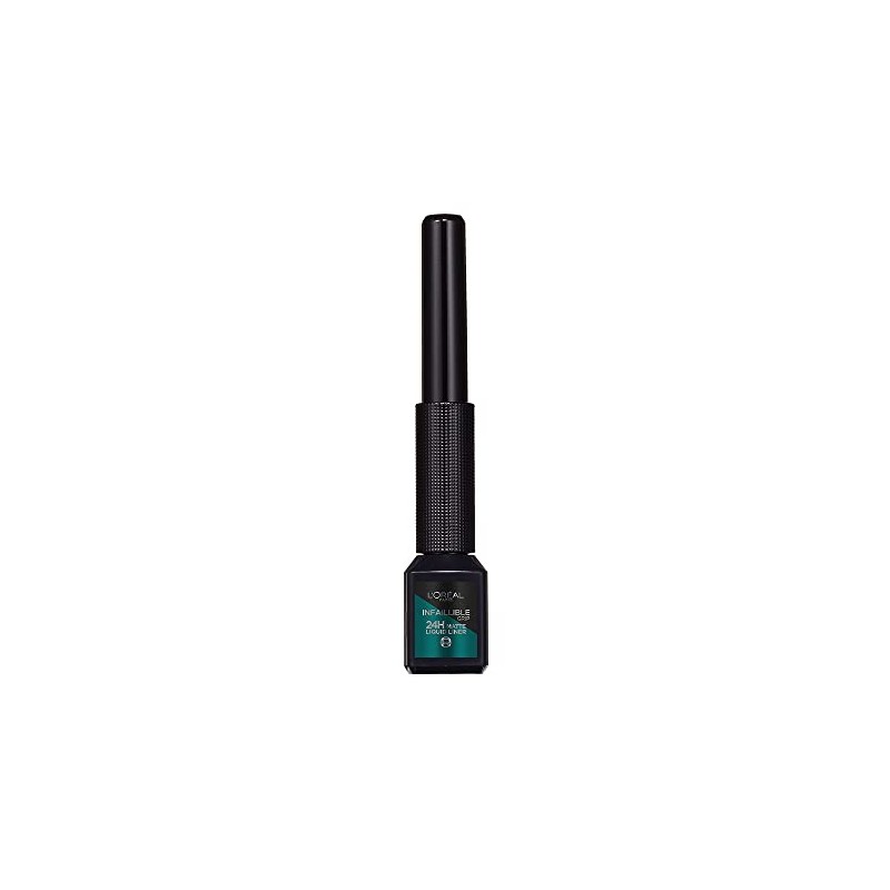 L'OREAL PARIS Delineador de Ojos, Infallible Liquid Matte, 04 Emeraude,