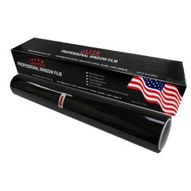 United Window Tint Universal Black 50% VLT 36" in x 100'Ft Standard Dyed 1Ply Film Black Color - Privacy Window Tint for Car, Home, Blocks UV/IR Rays, Reduce Heat & Glare Adhesive Window Film
