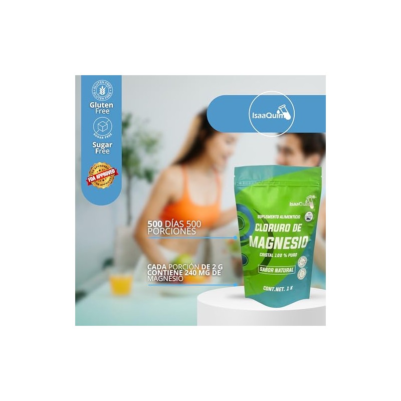 Cloruro de Magnesio Alimenticio 1KG – Suplemento Natural de Alta