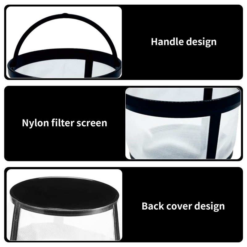 4 Pack Reusable Coffee Filter - Coffee Filters Basket Nylon
